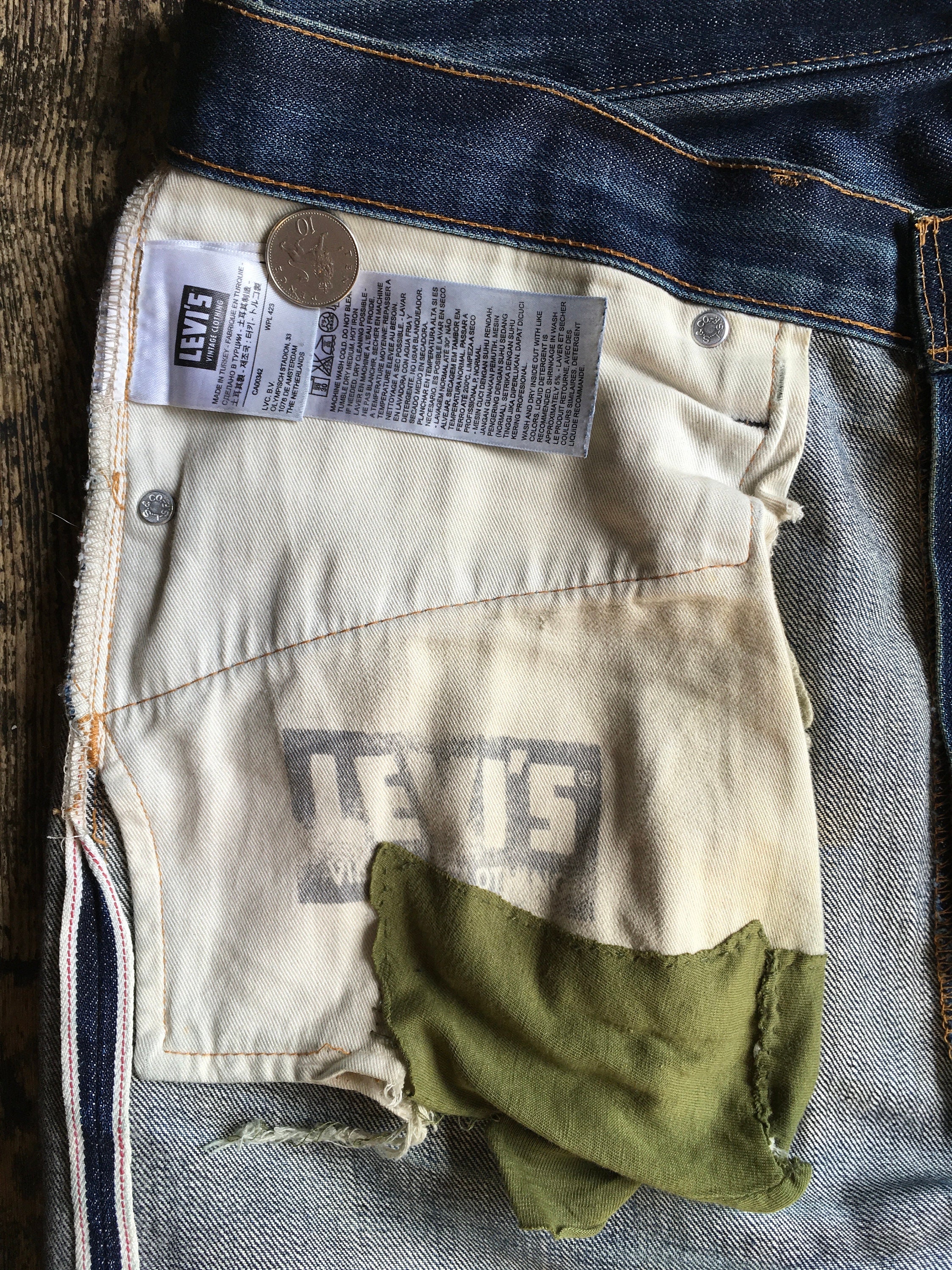 Levis Vintage Clothing, LVC, 505, 5 Pocket, Red Line Selvedge