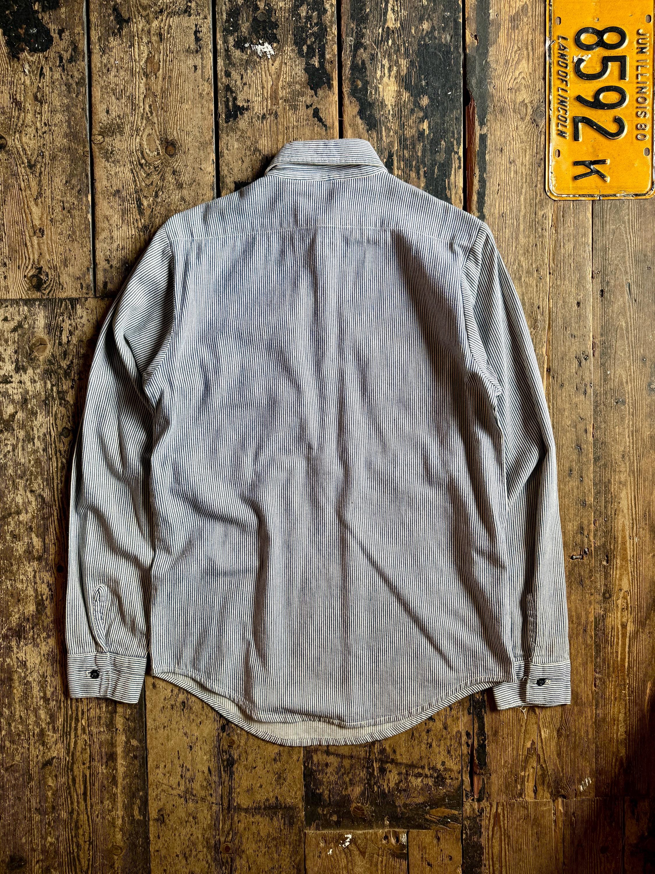 30s 40s Vintage 5 Brother Pullover Wool Shirt Half Zip