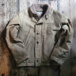 Vintage USN Deck Jacket N1, Buzz Ricksons, Demotex-ed, Size 38, Medium.