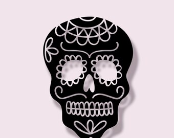 Sugar Skull Sticker | Window Decal | Car Decal | Wall Decal