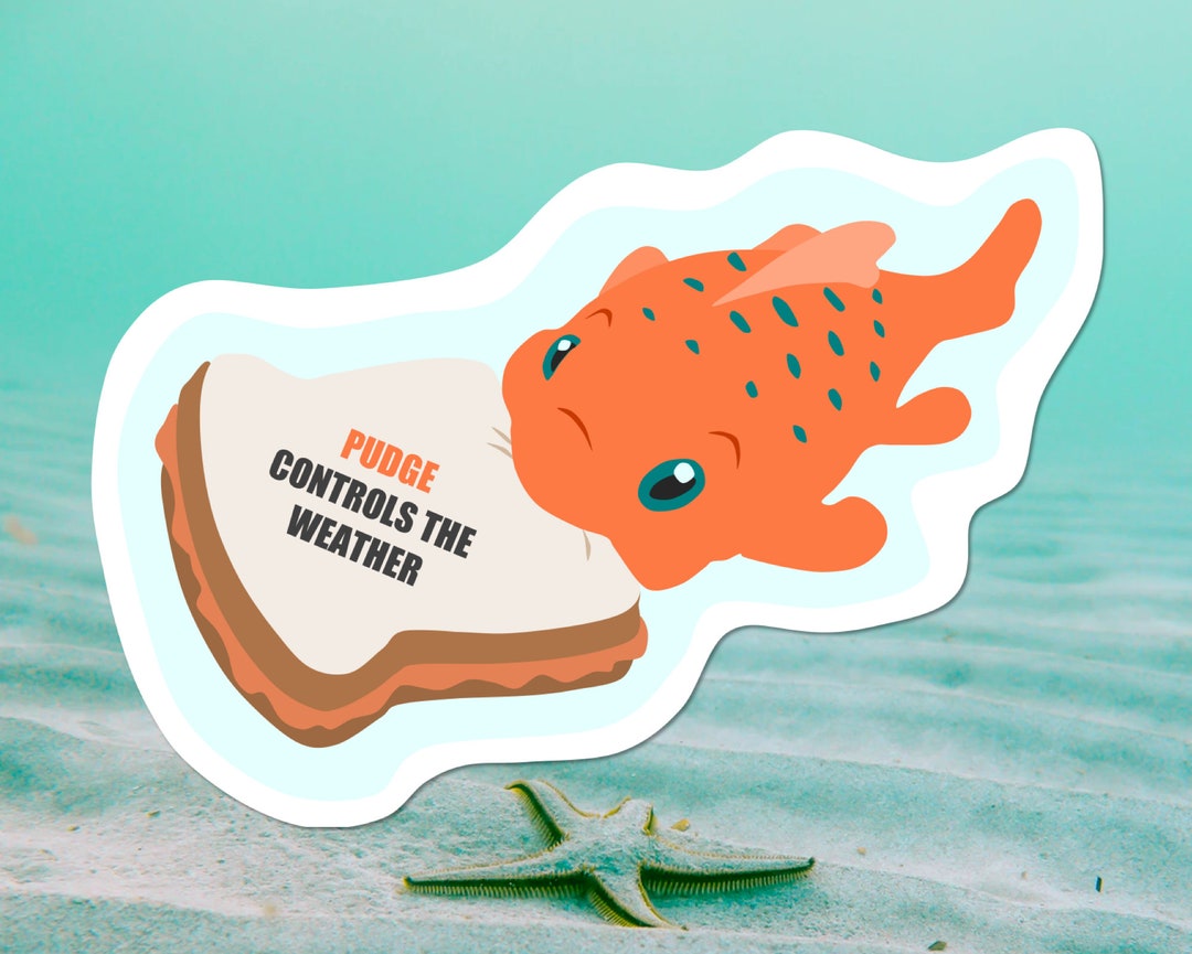 Pudge the Fish Sticker Lilo and Stitch Pudge Sticker Lilo and Stitch Sticker Disney Sticker