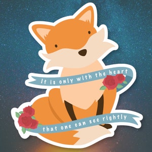 The Little Prince Fox Sticker | Fox Sticker | The Little Prince Sticker | The Little Prince Fox | The Little Prince Stickers | Fox Stickers