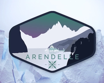 Disney Arendelle Aqua Ears Die-Cut Sticker
