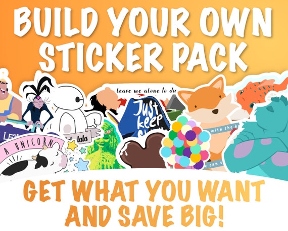 Sticker Packs Disney Stickers Water Resistant Decals Transparent Disney  Sticker Bundle 