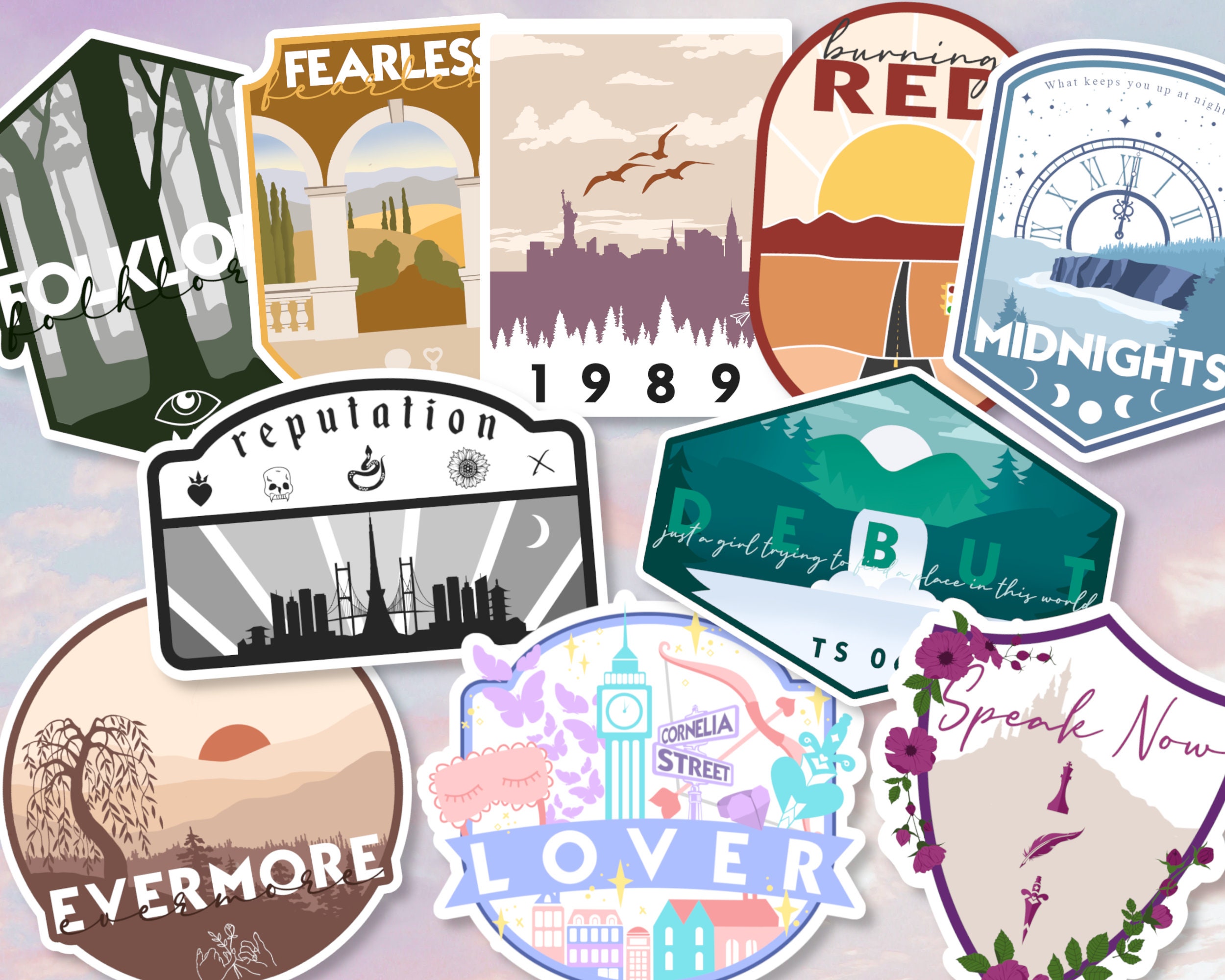 Taylor Swift Stickers Taylor Swiftie Merch Taylor Swift Sticker Midnights Taylor  Swift Taylor Swift Merch Taylorswift Midnights -  Denmark