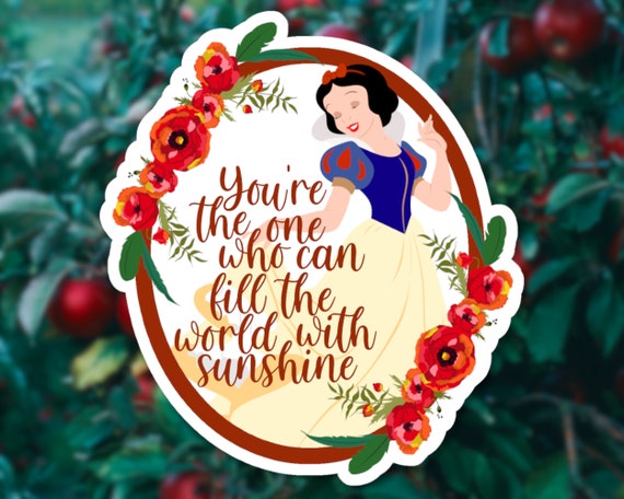 Disney Snow White Sticker Disney Princess Sticker Disney | Etsy