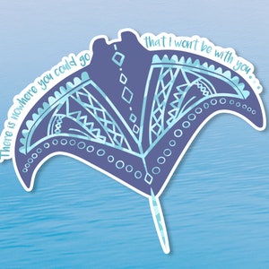 Moana Manta Ray Sticker | Tala Sticker | Disney Stickers | Maui Sticker | Pua Sticker | Hei Hei Sticker | Moana Stickers | Disney Sticker
