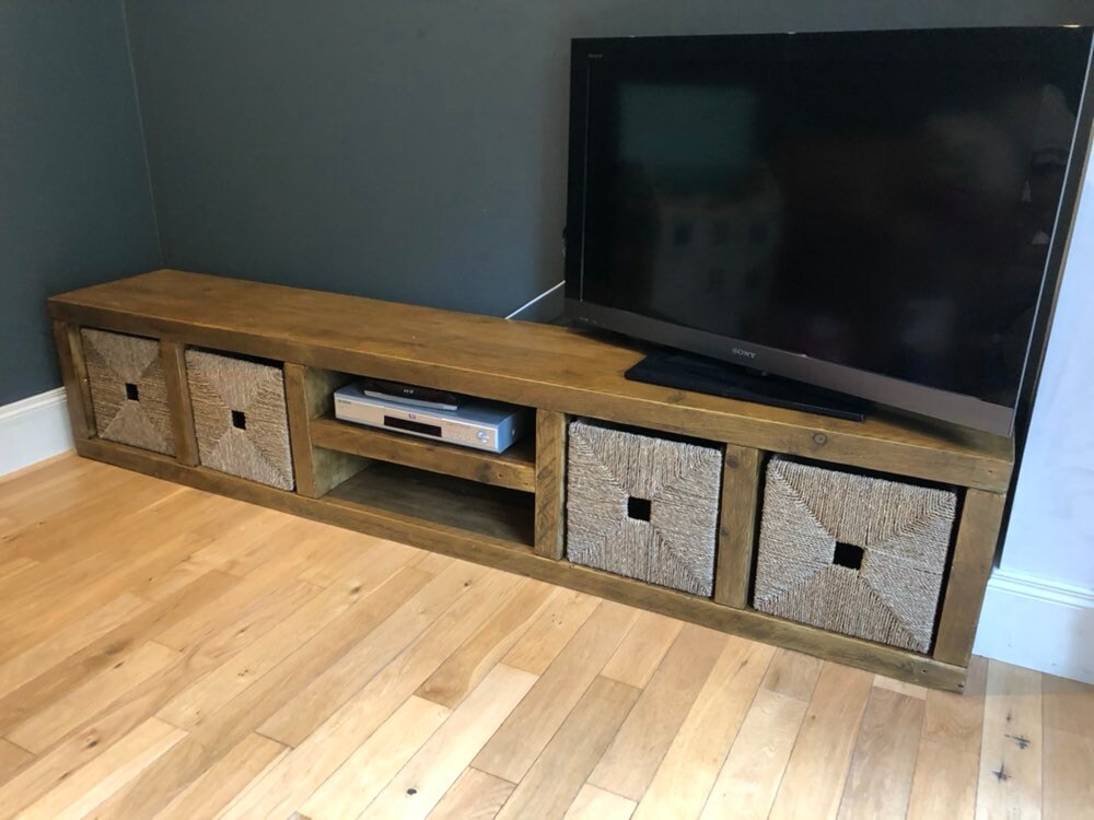 Solid Wood Storage/tv Unit Etsy UK
