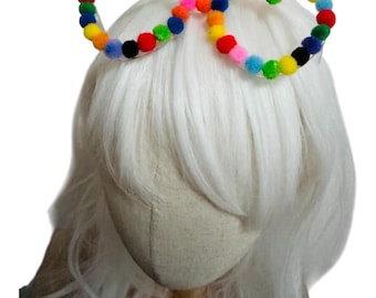 Hand embellished festival pompom sunglasses
