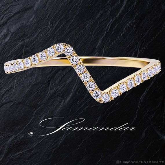 ゴールド 幾何学デザイン リング K18平打ち幾何学デザインゴールド