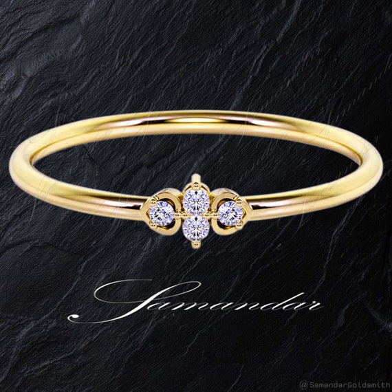 Heart Shaped Bezel With Round Diamond Engagement Ring