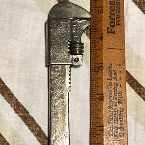 5 inch, vintage, steel, adjustable wrench.