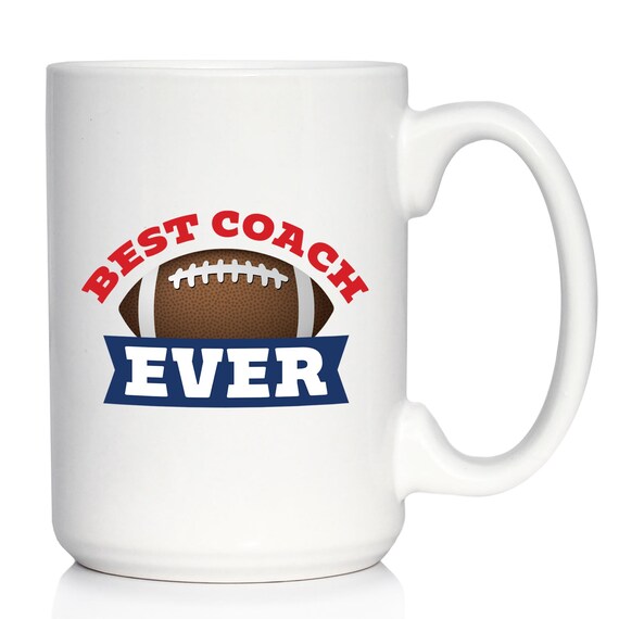 Coach Gifts for Football Coaches Coffee Mug - Best Coach Ever - White Ceramic  Coffee Cup - Etsy