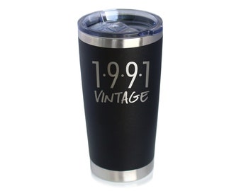 Vaso térmico vintage de 1991: regalo para el 35.º cumpleaños