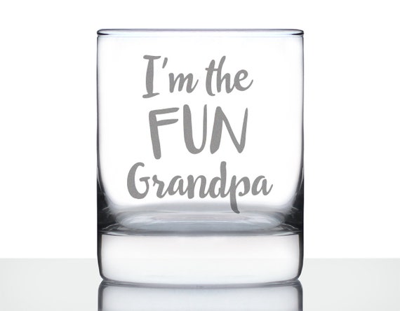 I'm the Fun Grandpa - 16 oz Pint Glass for Beer - Fun Drinking Gifts f -  bevvee