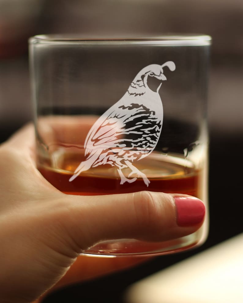 BevveeCo Quail Rocks Glass - Thumbnail 5