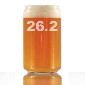 26.2 Marathon Beer Can Pint Glass - Gifts for Marathon Runners - 16 oz Glasses