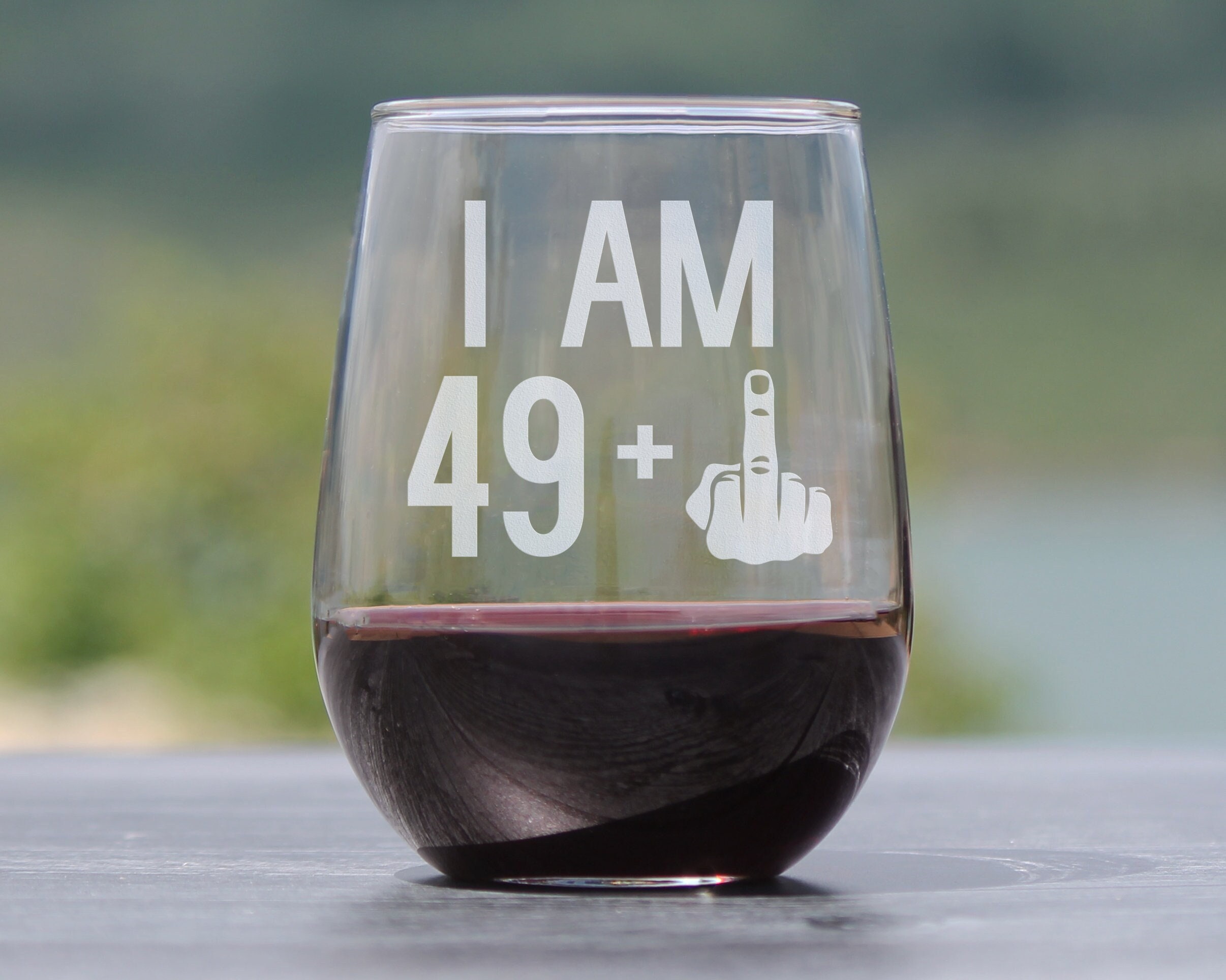 Funny Stemless Wine Glasses Set of 4 (15 Oz)- Funny Novelty Wine