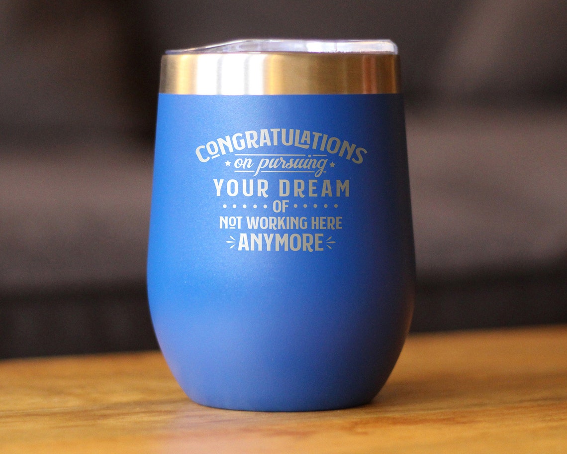 Insulated Wine Tumbler Glass With Sliding Lid Etsy