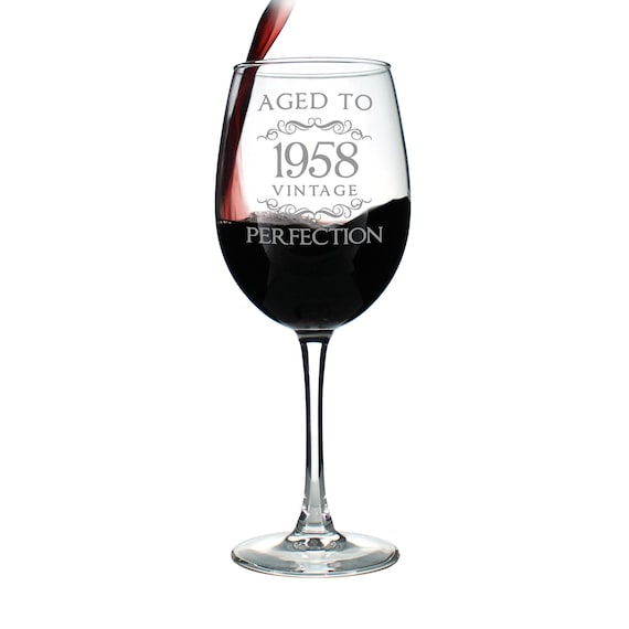 Vintage Aged To Perfection 1990 30th Birthday Wine Glass Stemless or Stemmed Vintage Aged To Perfection 1990 30th Birthday Wine Glass Stemless or Stemmed