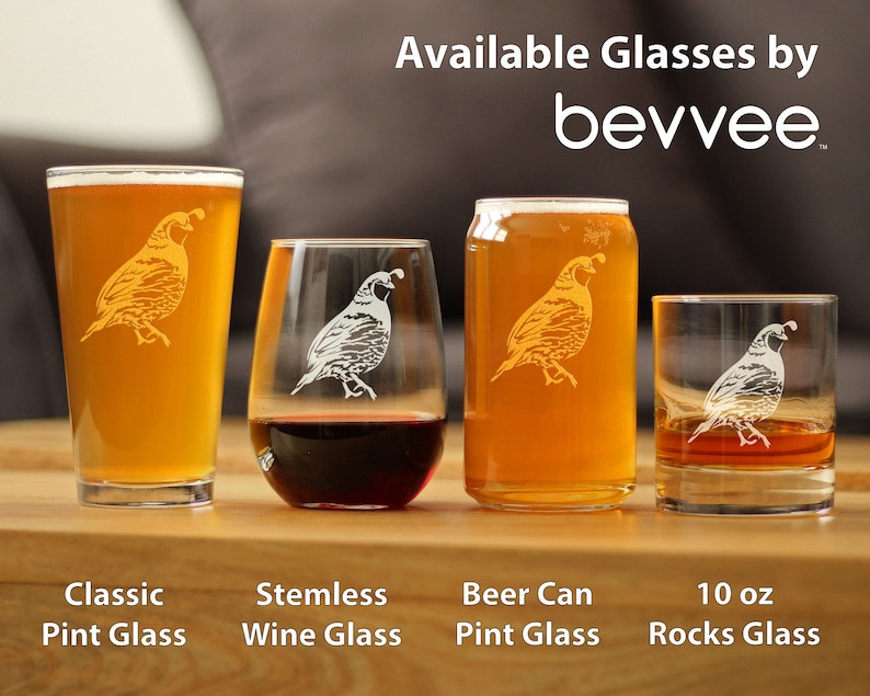 BevveeCo Quail Rocks Glass - Thumbnail 4