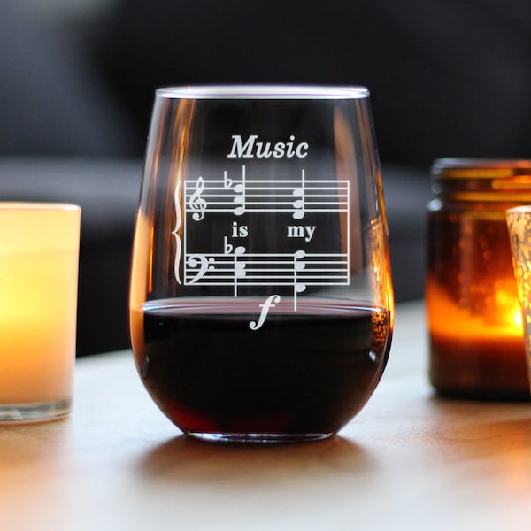 Music Wine Glasses Etsy