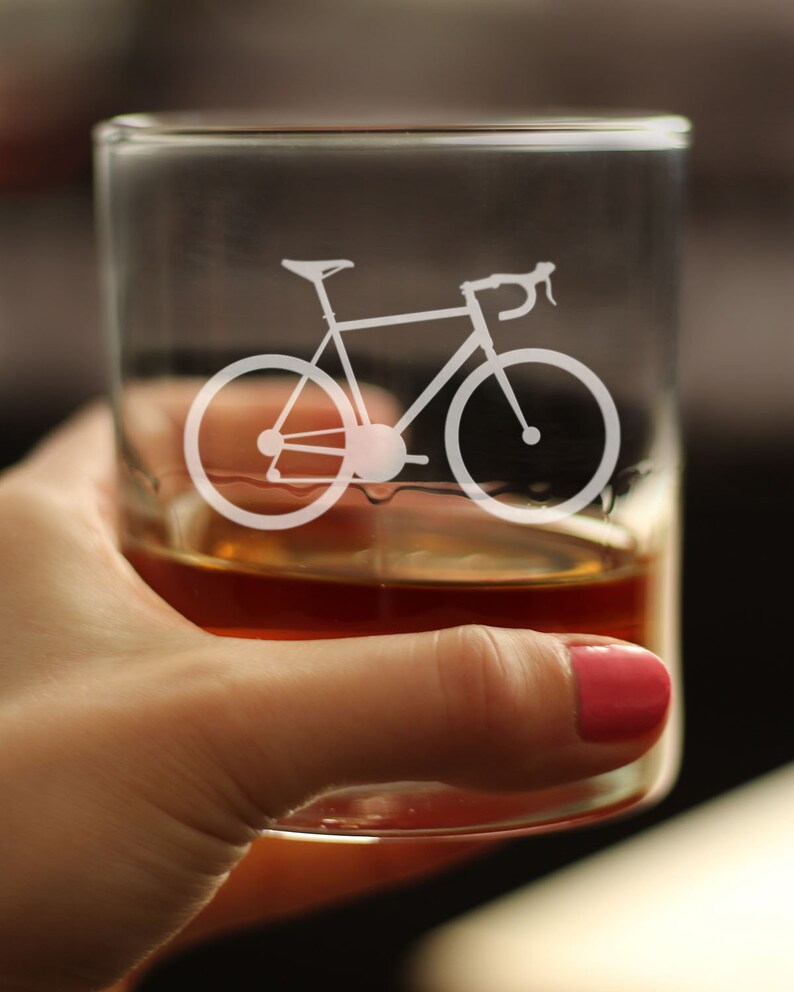 BevveeCo Bicycle Rocks Glass - Thumbnail 2