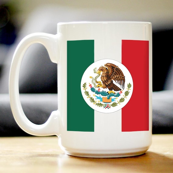 Mexico Flag Coffee Mug - Country Pride Themed Drinking Decor and Gifts for  Mexicans - Etsy