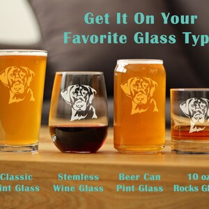 Labrador Face 10 oz Rocks or Old Fashioned Glass, Etched Glassware, Cute Gifts for Dog Lovers with Black, Yellow & Chocolate Labradors image 7