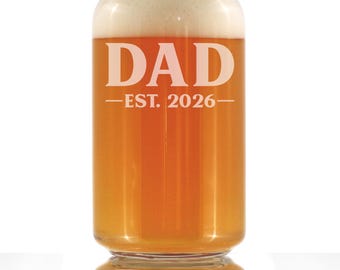 Pappa est. 2026 Ölburkglas: Ny pappapresent, etsad 47 cl