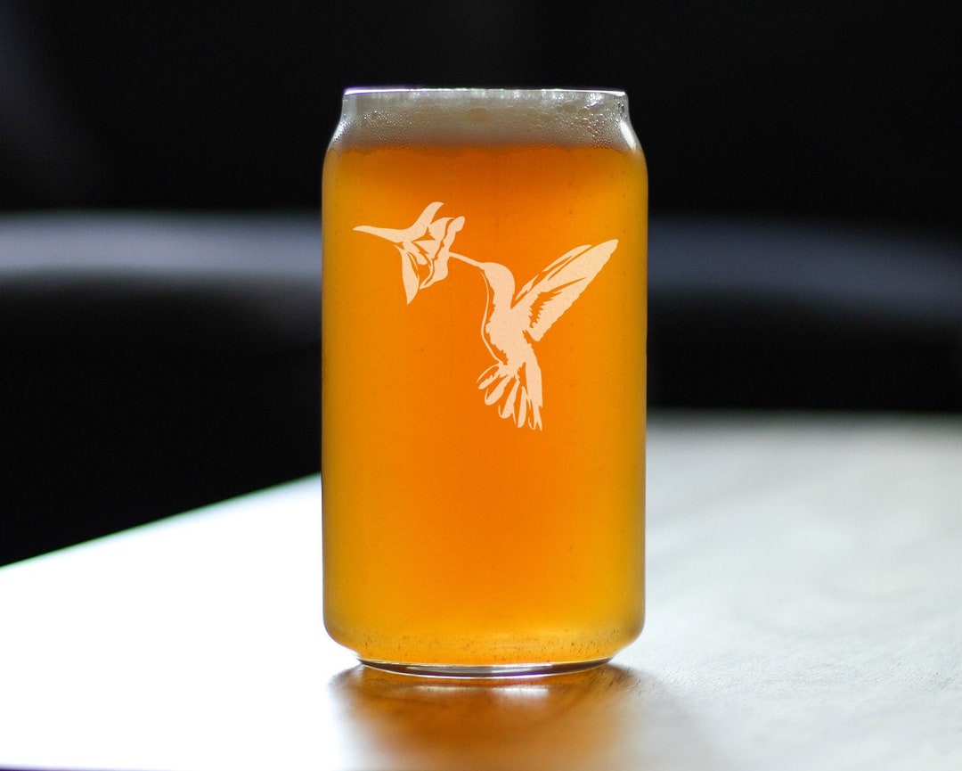 Hummingbird Beer Can Pint Glass Bird Themed Gifts and - Etsy