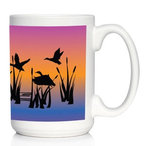 Ententeich-Kaffeetasse – Entengeschenke und rustikales Dekor für Entenjäger