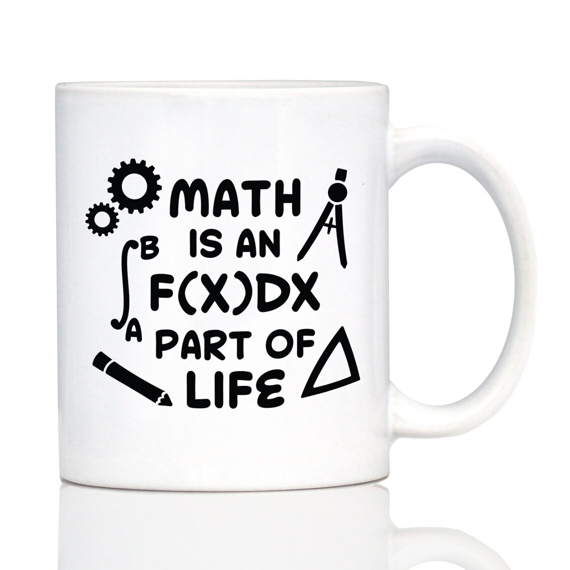 Funny Math Coffee Mug: Integral Part of Life, Nerd Gift - Etsy