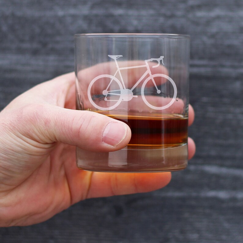 BevveeCo Bicycle Rocks Glass - Thumbnail 4