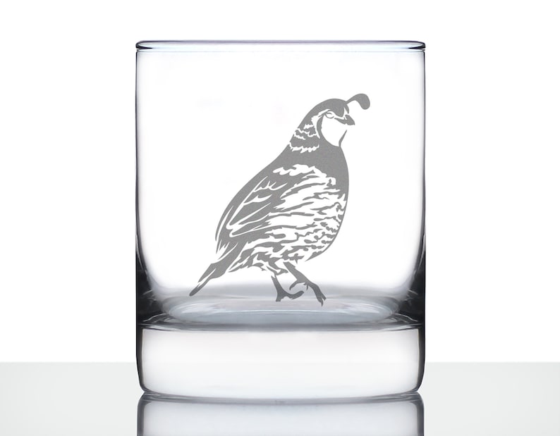 BevveeCo Quail Rocks Glass