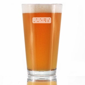 Copo de cerveja Braille Cheers para cerveja - Presentes divertidos em Braille para professores de Braille e leitores de Braille com deficiência visual ou cegos - Copos de 16 onças