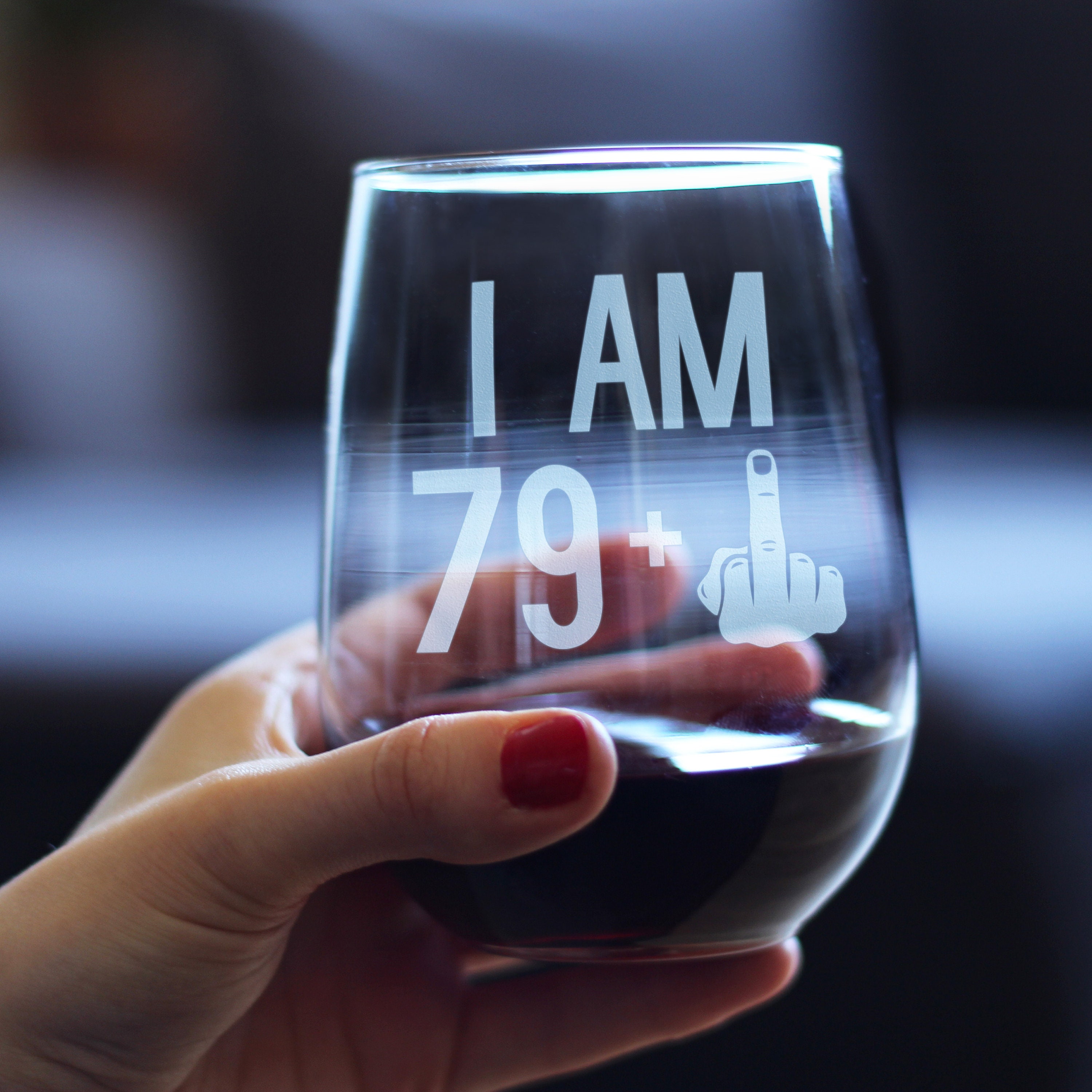 Bicchiere Da Vino 80° Compleanno – Design Divertente “Not Everyone Looks This Good At 80” – 345 Ml - 3