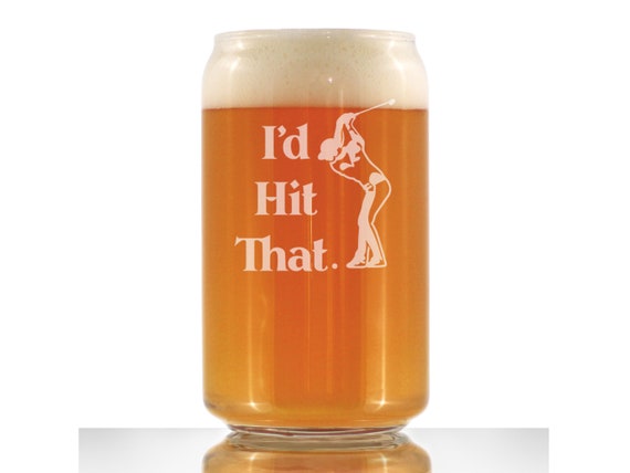 Official D Beer Can-Shaped Glass
