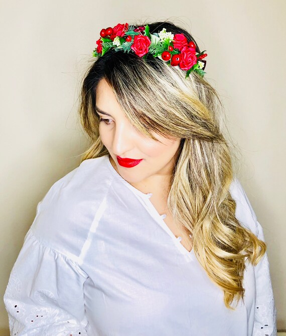 floral crown headpiece