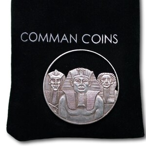 Hobo Coin Cut Coin 3 Main Pharaohs Kings of Egypt Old American Custom US Art Dollar