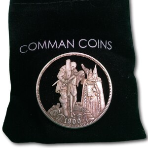 Hobo Coin Cut Coin Salem Witch Trials Burned at the Stake American US Art Dollar