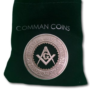 Hobo Coin Cut Coin Freemason Guild Masons Symbol Masonry US American Art Dollar