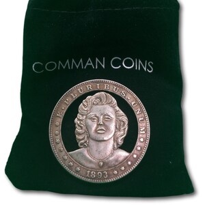 Hobo Coin Cut Coin Marilyn Monroe President JFK Mistress US American Art Dollar