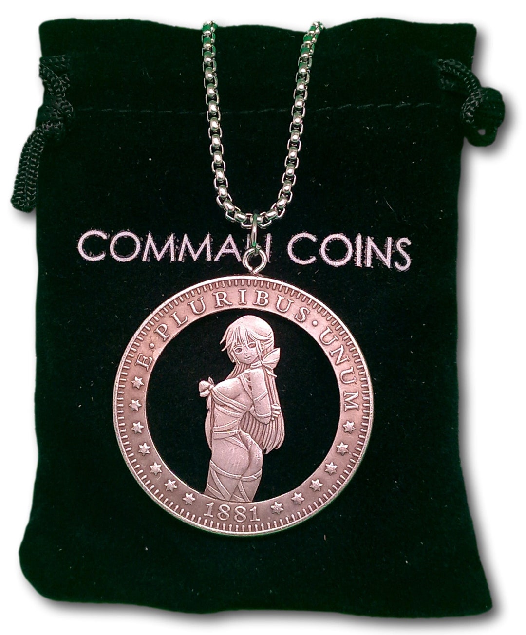 Hobo Cut Coin Necklace Sexy Woman Hentai Bondage Anime Cosplay - Etsy