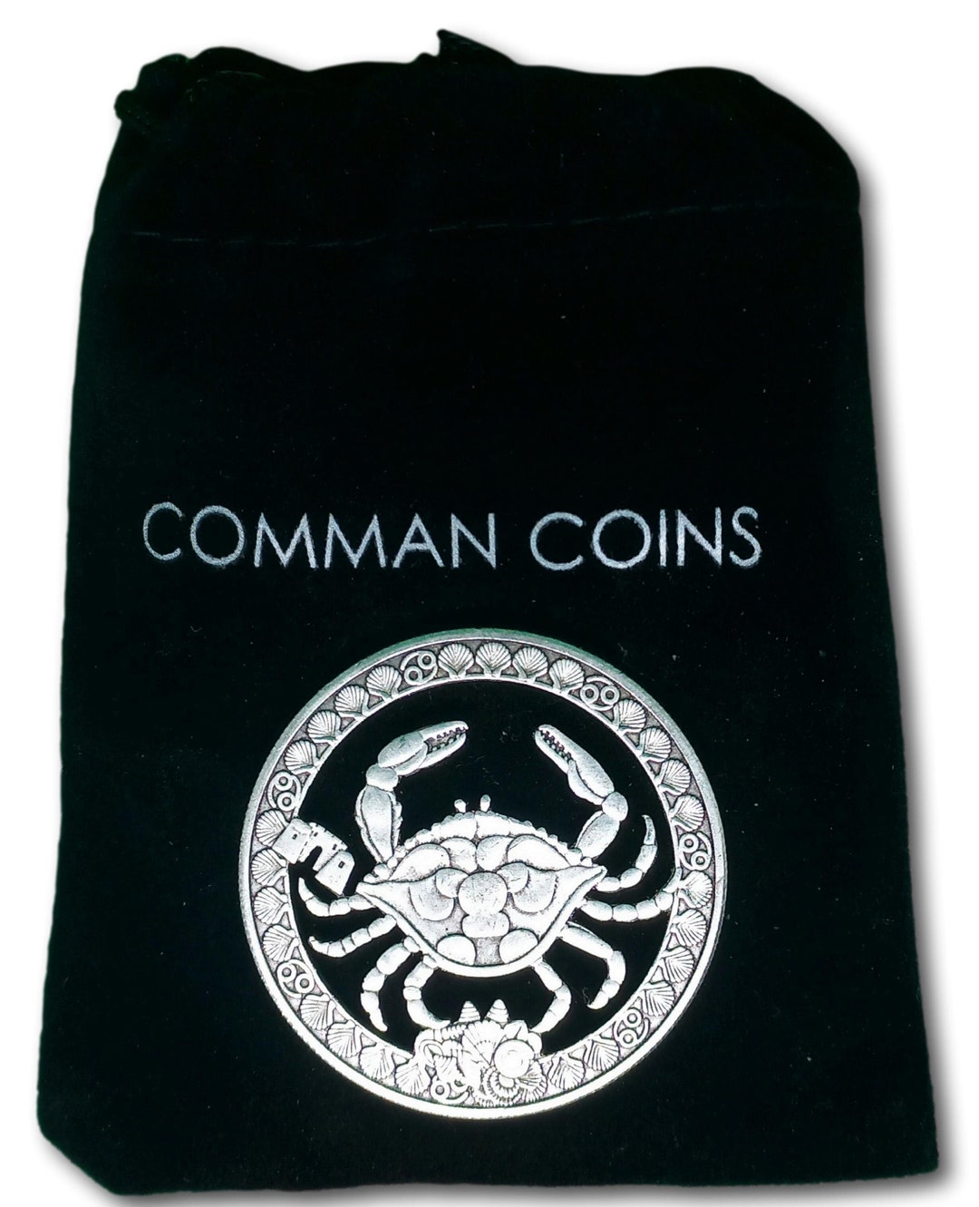 Hobo Coin Cut Coin Cancer Zodiac Symbol Crab Astrology American Custom ...