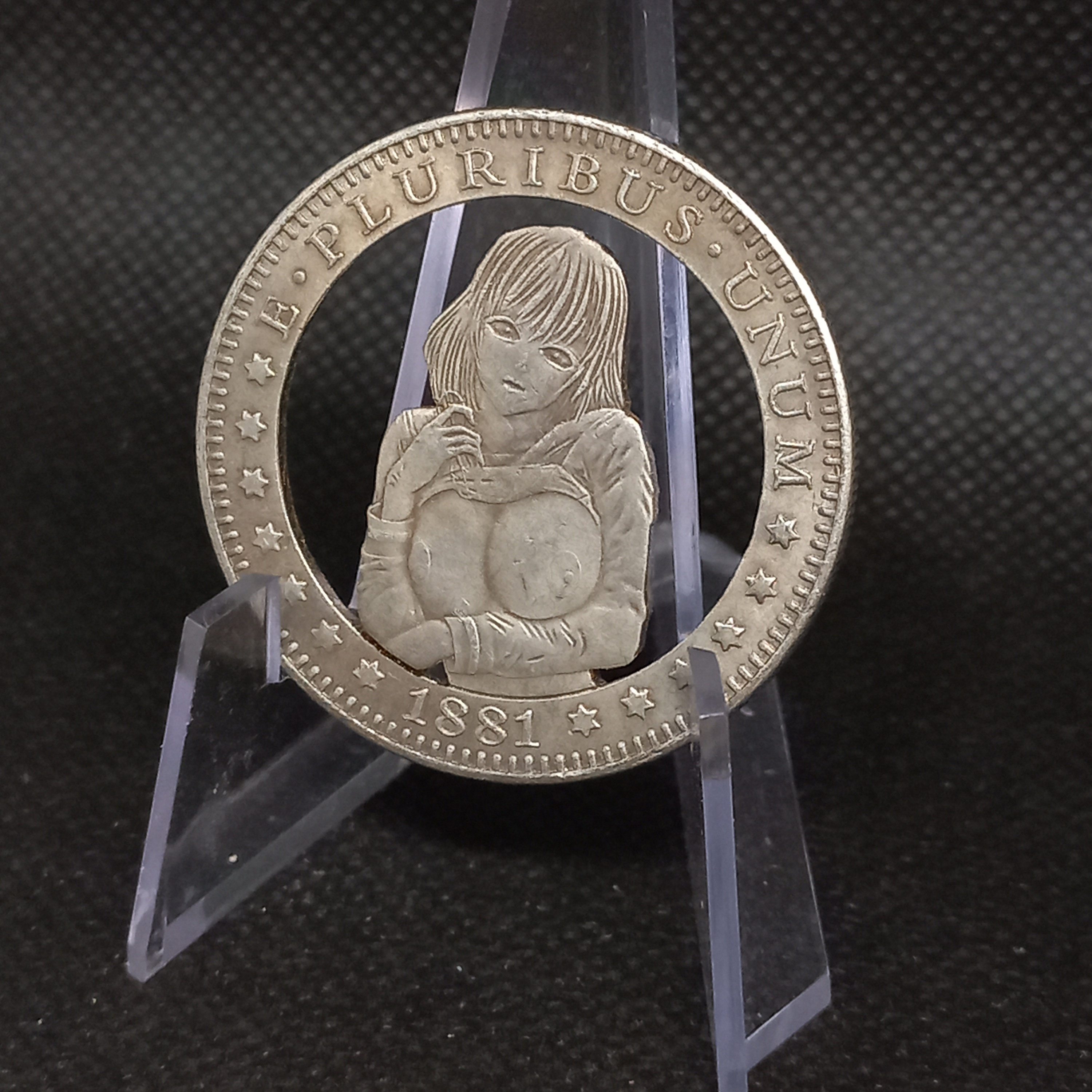 Hand Cut Hobo Coin Sexy Anime Girl Stripper Hentai Cosplay Fantasy ...