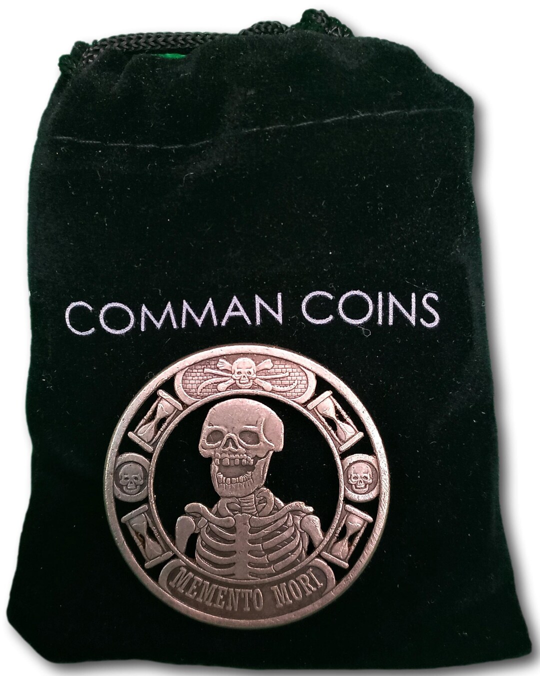 Hobo Cut Coin Skull Memento Mori A Reminder of Death Gothic Cosplay ...