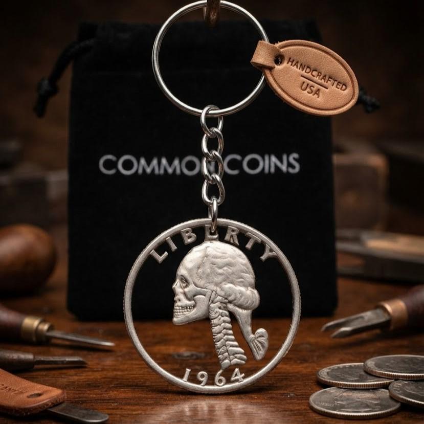 1964 Half Dollar Keychain - Etsy