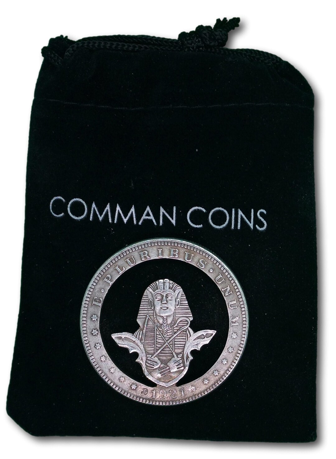 Hobo Coin Cut Coin King Tut Pharaoh of Ancient Egypt God Fantasy ...