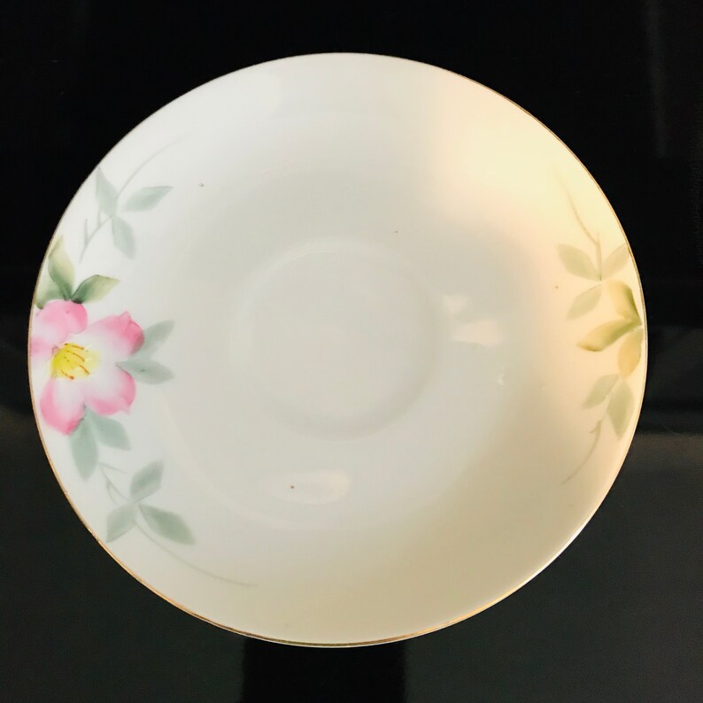 Noritake Tea Cup and Saucer Japan Fine Bone China Pink Flowers Etsy